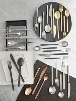 20-Piece Tower Brushed Silver Flatware Set -Home Furnishing Store 20 pcpattern518flatwaresetNV17