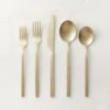 20-Piece Parallel Brushed Champagne Gold Flatware Set 2 20-Piece Parallel Brushed Champagne Gold Flatware Set -Home Furnishing Store 20PcPrlllBrshdChpGldFltwrSSHF22