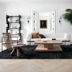 Biscia Brown Burl Wood Bookcase -Home Furnishing Store AlessoSnowFoldOutSleeperSofaJL21 1x1