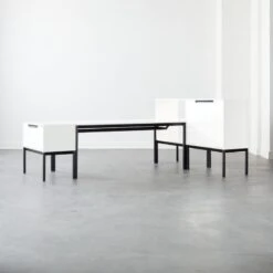 Aptum White Metal Bookcase -Home Furnishing Store AptumModularGroup3AVFHF21