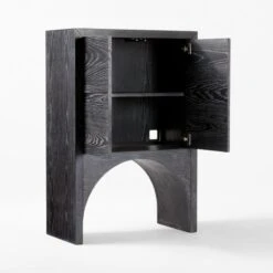 Augusta Black Entryway Cabinet 16 Augusta Black Entryway Cabinet -Home Furnishing Store ArcBlkEntrywayCabinet3QAVSSS22