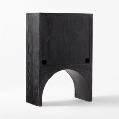 Augusta Black Entryway Cabinet 18 Augusta Black Entryway Cabinet -Home Furnishing Store ArcBlkEntrywayCabinet3QBSSS22