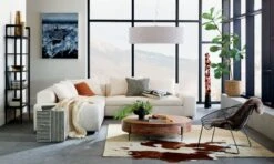 Blake Handwoven Jute Area Rug 5'x8' -Home Furnishing Store ArloWideArmSectionalSofaAG19