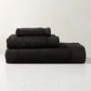 Arlow Organic Cotton Black Bath Sheet Set -Home Furnishing Store ArlowBlkOrgCttnBthTwlBndSHS23