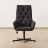 Arzella Charcoal Burl Office Chair 2 Arzella Charcoal Burl Office Chair -Home Furnishing Store ArzellaChairSHF21