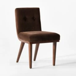 Axel Tufted Mocha Velvet Dining Chair -Home Furnishing Store AxelTftdWdBckChairChclt3QSSF22