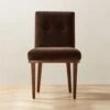 Axel Tufted Mocha Velvet Dining Chair 1 Axel Tufted Mocha Velvet Dining Chair -Home Furnishing Store AxelTftdWdBckChairChcltSHF22
