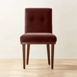 Axel Tufted Wine Velvet Dining Chair