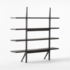 Azzurra Black Metal And Wood Bookshelf 12 Azzurra Black Metal And Wood Bookshelf -Home Furnishing Store AzzurraBookcase3QBSSF22