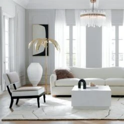 Orion Glass Crystal Chandelier -Home Furnishing Store BacioCreamBoucleSofaFB21 1x1 1