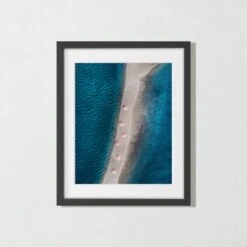 Kamalame Cay, Bahamas' Photographic Print In Black Frame 17.75"x21.75"