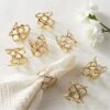 Basal Polished Brass Napkin Rings Set Of 8 1 Basal Polished Brass Napkin Rings Set Of 8 -Home Furnishing Store BasalPldBrassNpknRingS8SHF22