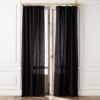 Black Cotton Basketweave Window Curtain Panel 48''x84'' -Home Furnishing Store BasketweaveBlk96CrtnPnlSHS23