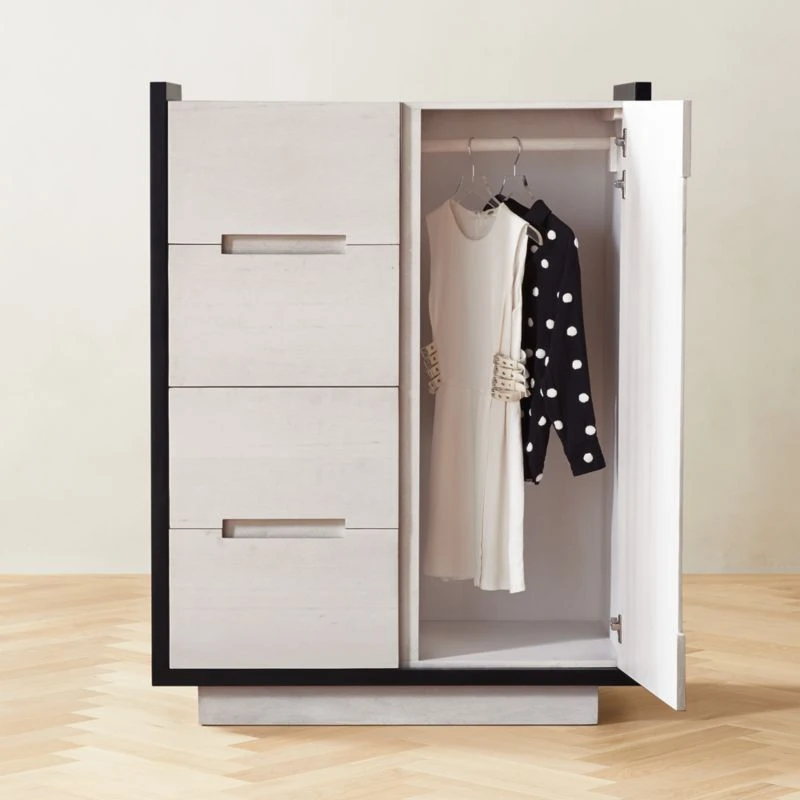 Beaufort Bleached Wood Chifferobe 5 Beaufort Bleached Wood Chifferobe - Image 3