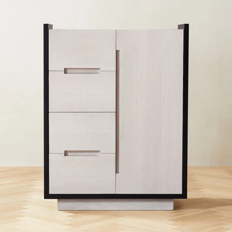 Beaufort Bleached Wood Chifferobe 3 Beaufort Bleached Wood Chifferobe