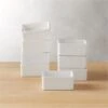 Bento Square White Mini Bowls -Home Furnishing Store BentoWhiteMiniBowlsS8SHF16