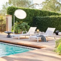 Castino White Outdoor Planter Medium -Home Furnishing Store BeppiIvorySunLoungerAP21 1x1