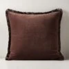 Bettie Chocolate Brown Throw Pillow With Down-Alternative Insert 23" -Home Furnishing Store BettieChcltPillow23X23inSHF22