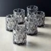 Betty Smoked Glass Tealight Candle Holders Set Of 6 -Home Furnishing Store BettyTealightHoldersSmkS6SHF17