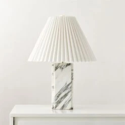 Bianca White Marble Table Lamp