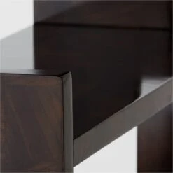 Biscia Brown Burl Wood Bookcase -Home Furnishing Store BisciaBookcaseAVSSF21