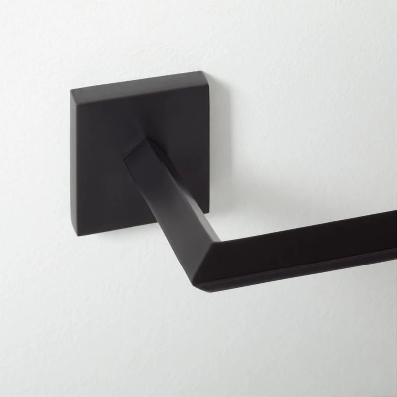 Blaine Matte Black Wall Mount Toilet Paper Holder 5 Blaine Matte Black Wall Mount Toilet Paper Holder - Image 3