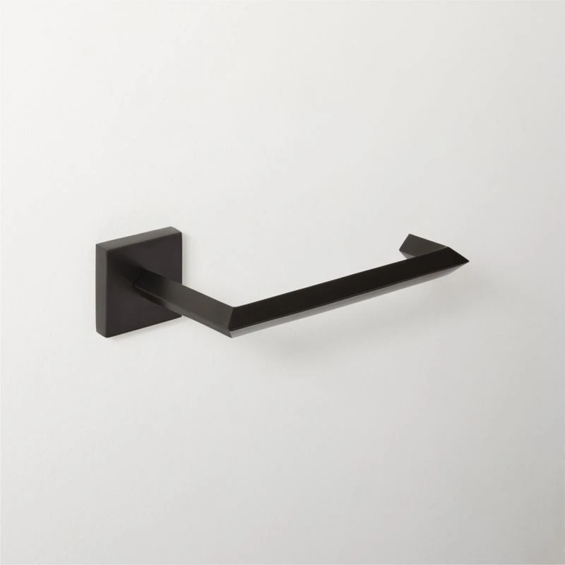 Blaine Matte Black Wall Mount Toilet Paper Holder 3 Blaine Matte Black Wall Mount Toilet Paper Holder