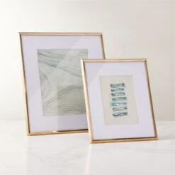 Blaine Polished Brass Picture Frame 5"x7" -Home Furnishing Store BlainePldBrsFrameGroupFHF22