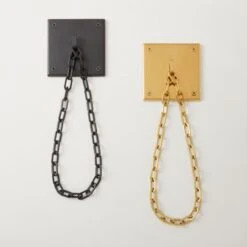 Bolt Polished Brass Chain Curtain Tieback -Home Furnishing Store BoltDrpryTiebackChainGroupFHF21 2