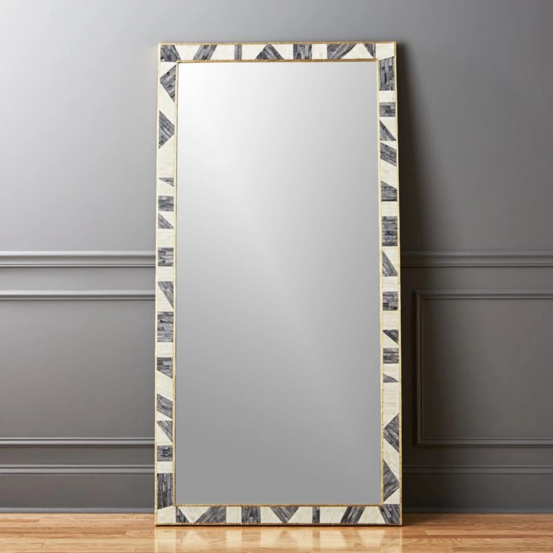 Grace Bone Inlay Floor Length Mirror 36"x72" 3 Grace Bone Inlay Floor Length Mirror 36"x72"