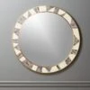 Grace Bone Inlay Round Wall Mirror 32" -Home Furnishing Store BoneInlayRoundMirror32inSHF17