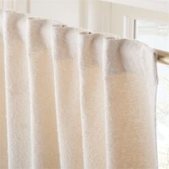 Ivory Boucle Window Curtain Panel 48''x84'' -Home Furnishing Store BoucleIvoryCrtn96PanelAV3SHF23