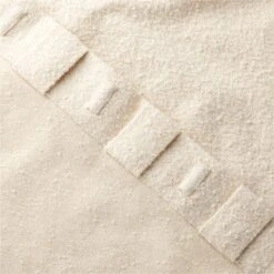 Ivory Boucle Window Curtain Panel 48''x84'' -Home Furnishing Store BoucleIvoryCrtn96PanelAV4SHF23