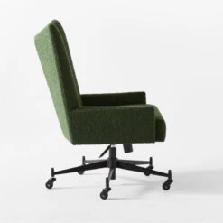 Bowtie Green Boucle Office Chair Model 3002 -Home Furnishing Store BowtieMd3002BclOfcChairSDSSF21