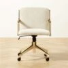 Brecha Ivory Upholstered Office Chair -Home Furnishing Store BrechaIvoryChairSHS23