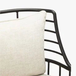 Breton Matte Black Metal Outdoor Dining Chair -Home Furnishing Store BretonDiningChairBlackAVS18