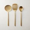Brushed Gold Cooking Utensils -Home Furnishing Store BrushedGoldUtensilsS3SHF19