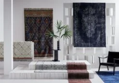 Rubie Handknotted Area Rug 5'x8' -Home Furnishing Store BucatiniIvoryRugJN20