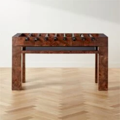 Burl Wood Foosball Table