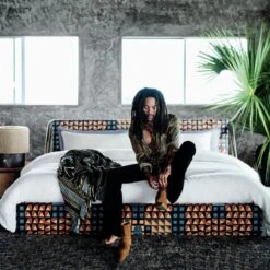 Lineage Woven Striped Throw Blanket -Home Furnishing Store CB2FA21 LK 0563 OC21 1x1 1