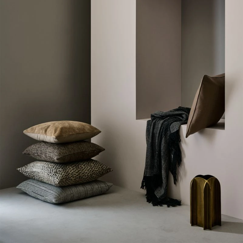 Ivy Camel Brown Cashmere Throw Pillow With Down-Alternative Insert 20" 6 Ivy Camel Brown Cashmere Throw Pillow With Down-Alternative Insert 20" - Image 4