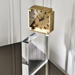 Lincoln Polished Brass Desk Clock -Home Furnishing Store CB2FA22 43B Hero