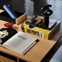 Portofino Cerused White Oak Wood Desk -Home Furnishing Store CB2FA22 FR 09B Hero