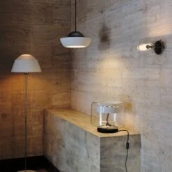 Campana Ivory Stainless Steel Floor Lamp -Home Furnishing Store CB2FA22 FR 27 Hero