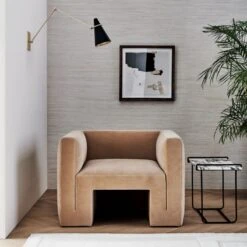 Obsidian White Hemp Wallpaper -Home Furnishing Store CB2FA22 PR 09A V1