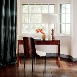 Seda Green Dupioni Silk Window Curtain Panel 48"x84" -Home Furnishing Store CB2HOL21 31A v1 0031 HeroOC21 1x1 1