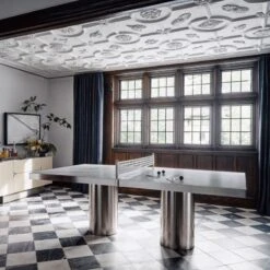 Columna Marble Table Tennis Table -Home Furnishing Store CB2HOL22 07A hero