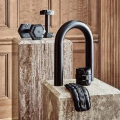 Black Marble 5-Lb Dumbbell -Home Furnishing Store CB2HOL22 07B hero 2