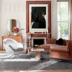 Anders Grey Area Rug 5'X8' -Home Furnishing Store CB2SP22 20A v2 RET