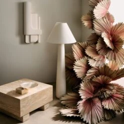 Brazilian White Concrete Wall Decor Panel I -Home Furnishing Store CB2SP23 13A hero